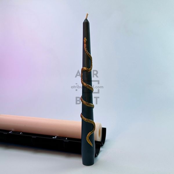 Silicone form pillar candle Snake