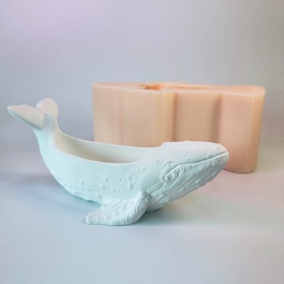 Silicone potting mold Whale size L