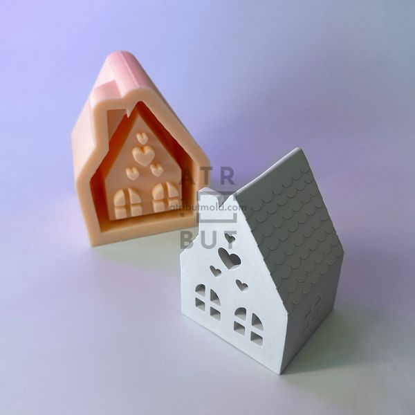 Силіконова форма Пряничний будиночок із опалубкою 201 фото
