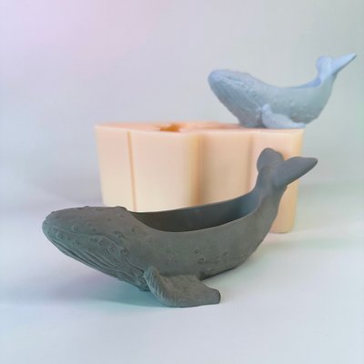 Silicone potting mold Whale size M
