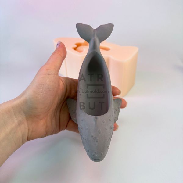 Silicone potting mold Whale size M