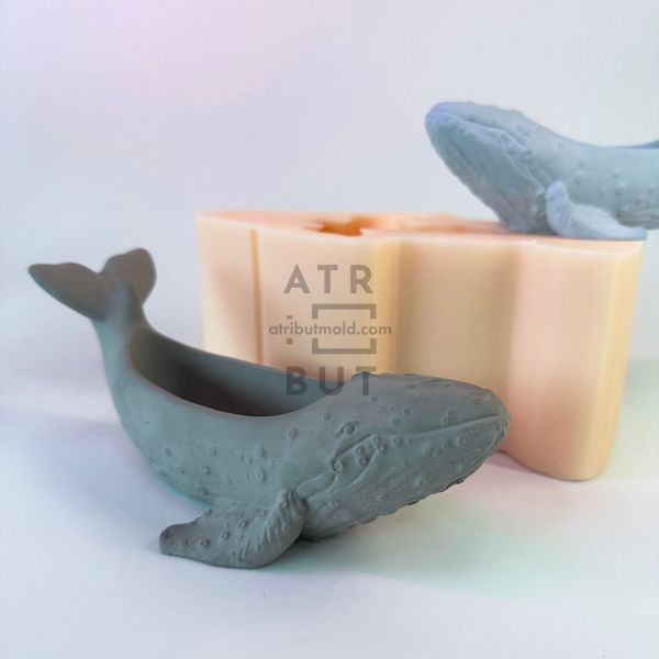 Silicone potting mold Whale size M