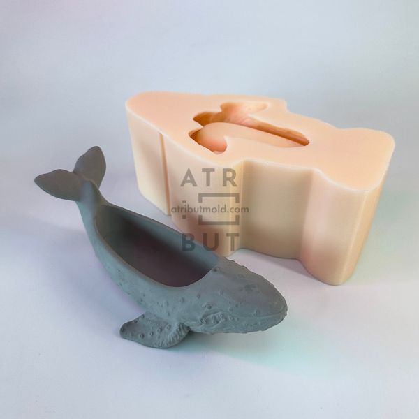 Silicone potting mold Whale size M