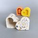 Silicone mold Heart with formwork, Yes