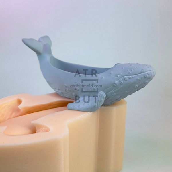 Silicone potting mold Whale size S