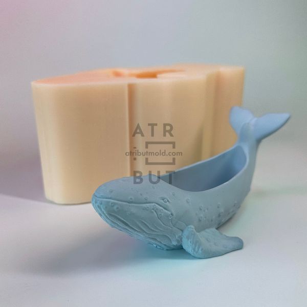 Silicone potting mold Whale size S