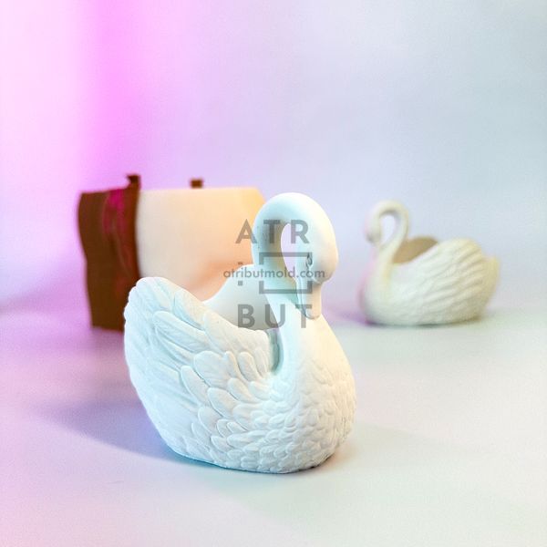 Silicone mold Swan vessel