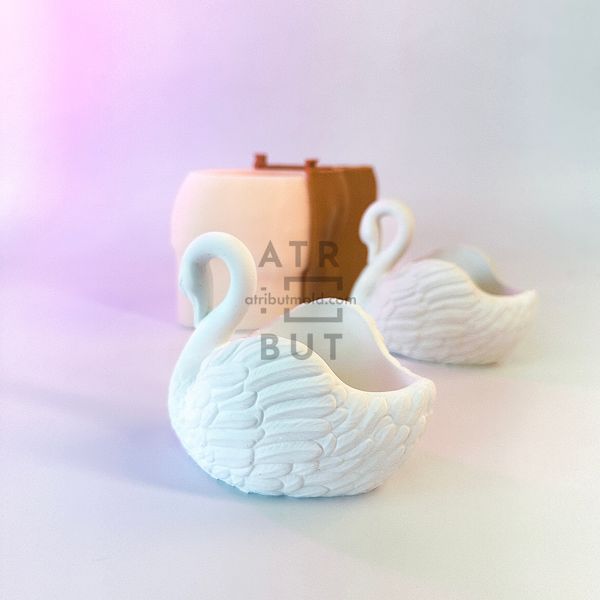 Silicone mold Swan vessel