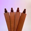 Set of wooden wicks Snowman, 2 pcs. Size to choose, 140 mm, 16 mm