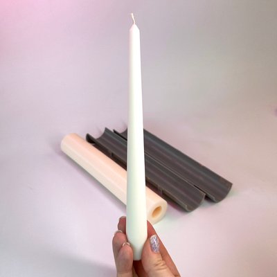 Силіконова форма столова свічка Класична 253 фото