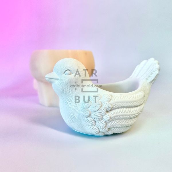 Silicone mold Bird vessel