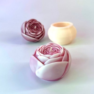 Silicone mold Peony roses
