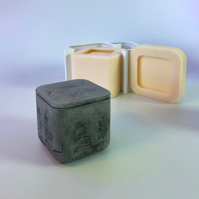 Силіконова форма Куб 7х7 см із опалубкою 140_1 фото