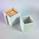 Silicone mold Cube 9.5x9.5 cm with formwork, No