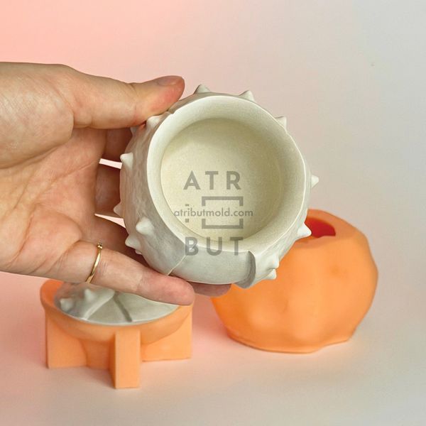 Silicone mold Chestnut pot for 50 grams
