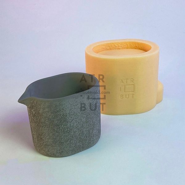 Silicone mold Massage candle with texture, No