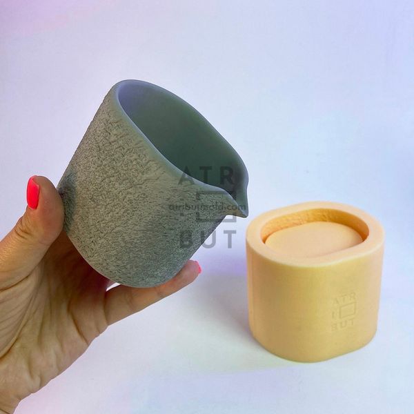 Silicone mold Massage candle with texture, Yes