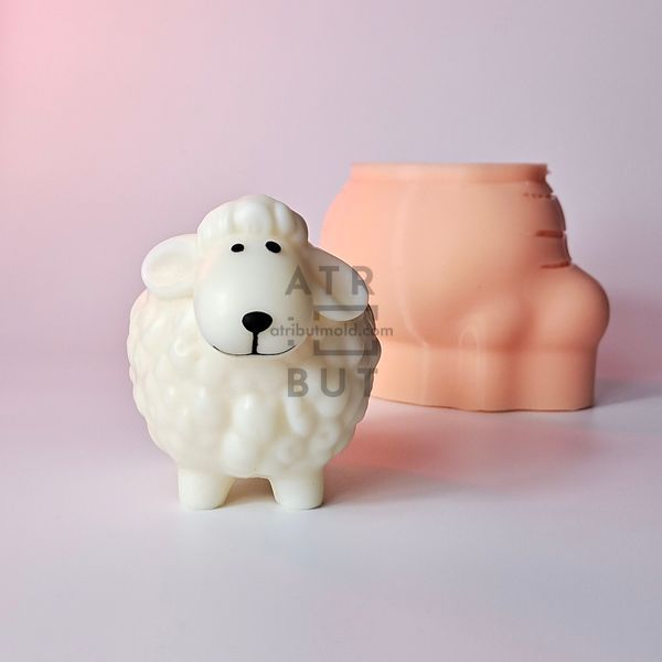 Silicone mold Sheep on legs