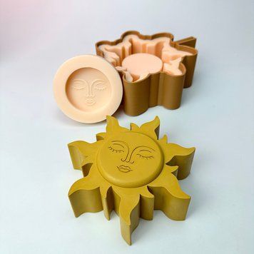 Silicone mold Sun pot, No