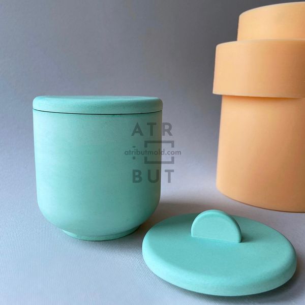 Nicole silicone mold with formwork and lids to choose from, Yes, Rounded