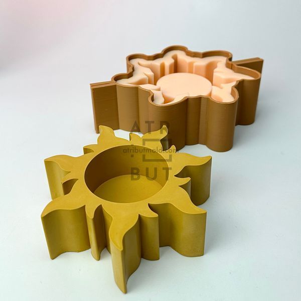 Silicone mold Sun pot, No