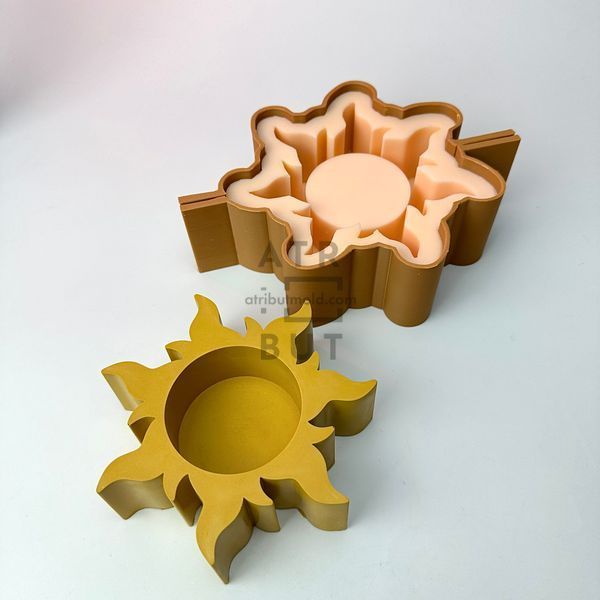 Silicone mold Sun pot, No