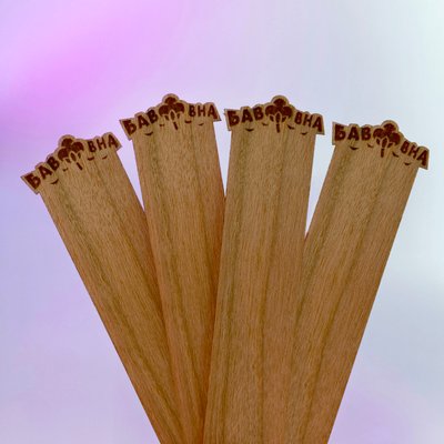 Комплект деревянных фитилей Бавовна, 2 шт. Размер на выбор wick17_1 фото