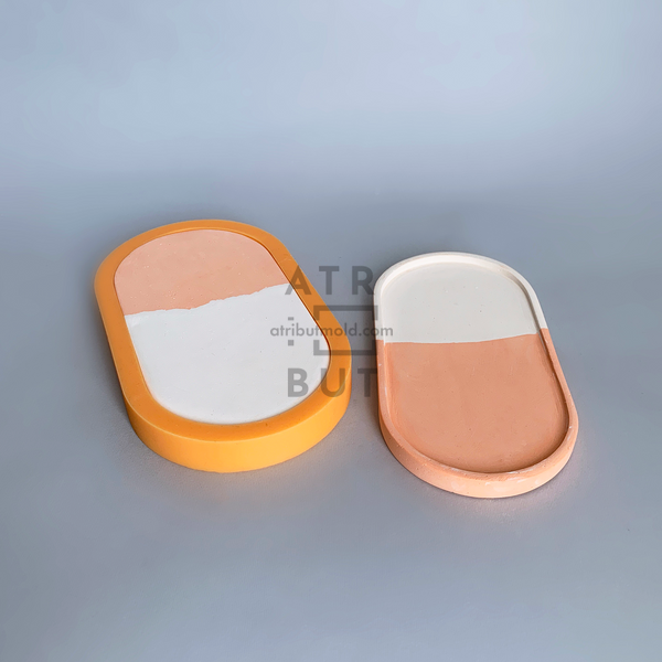 Silicone mold Oval plate