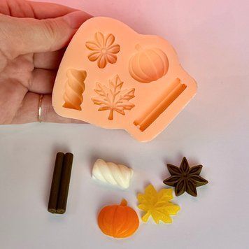 Silicone mold Autumn palette sachet