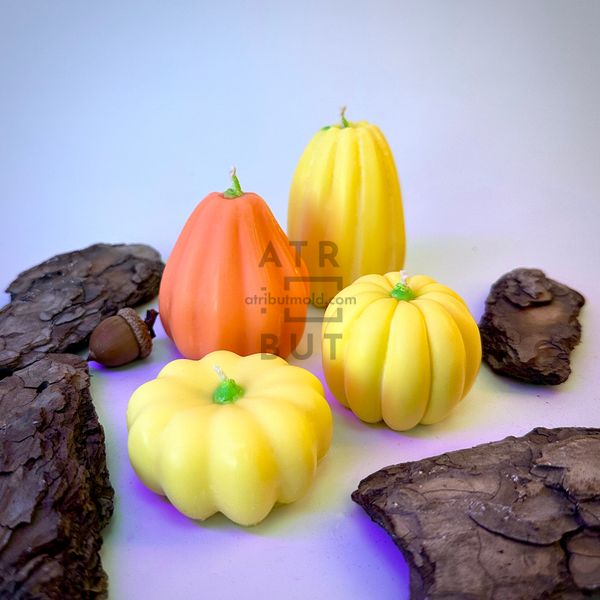 Set of silicone molds Pumpkins, 4 pcs