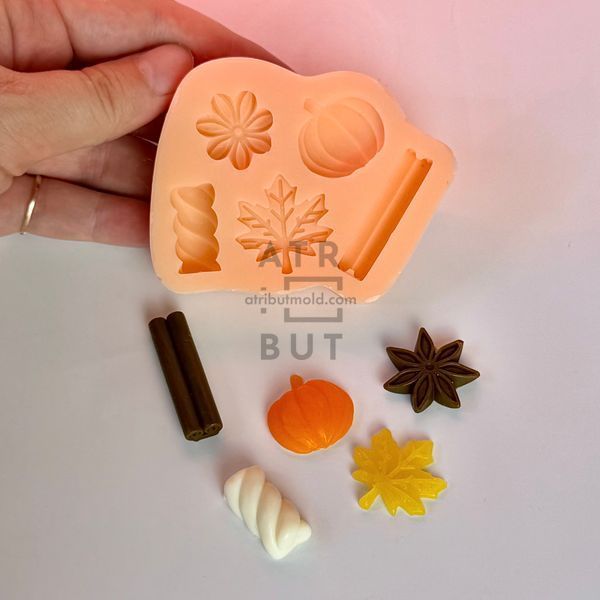 Silicone mold Autumn palette sachet