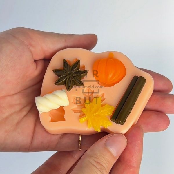 Silicone mold Autumn palette sachet
