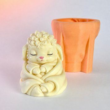 Silicone mold A sheep in a blanket