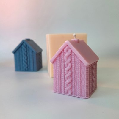 Silicone mold Knitted house