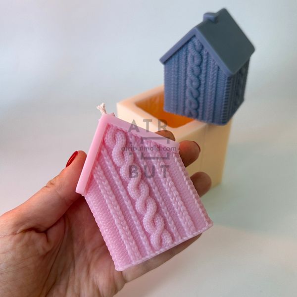 Silicone mold Knitted house