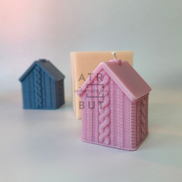 Silicone mold Knitted house