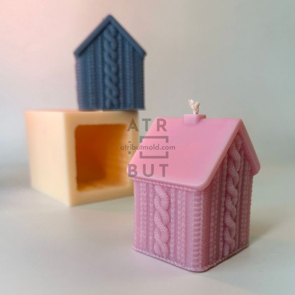 Silicone mold Knitted house