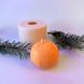 Silicone form Tangerine with peel