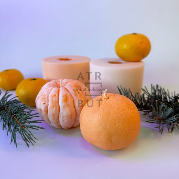 Set of silicone molds Tangerines, 2 pcs