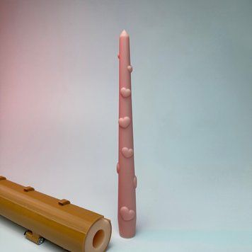Silicone mold pillar candle Hearts