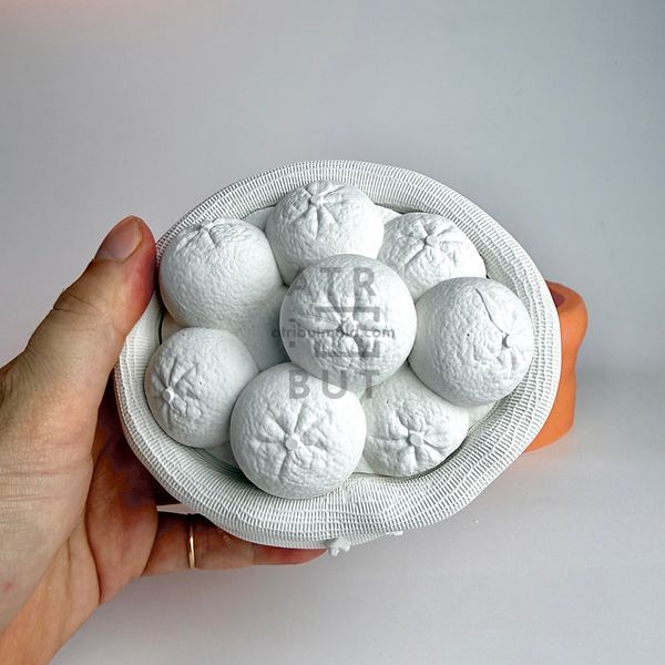 Silicone mold Bag of tangerines vessel