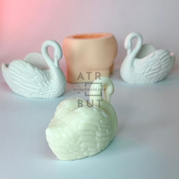 Silicone mold Swan