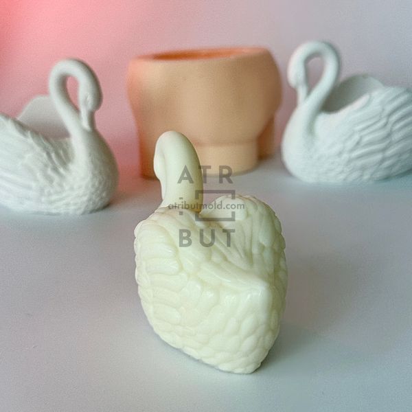 Silicone mold Swan