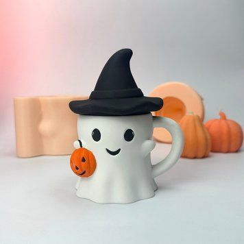 Silicone mold for a Ghost pot cup, No