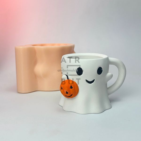 Silicone mold for a Ghost pot cup, No