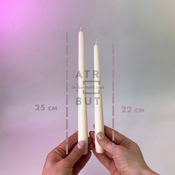 Силиконовая форма столовая свеча 25 см классическая 271 фото