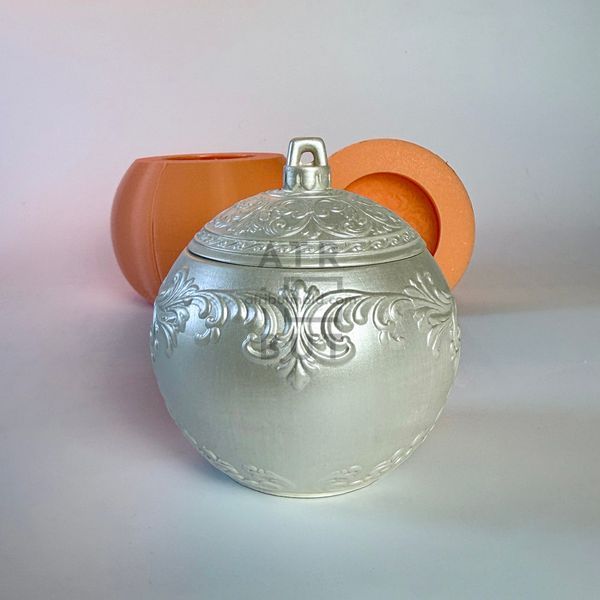 Silicone mold Christmas ball with Goat vessel