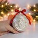 Silicone mold Christmas ball with Goat vessel