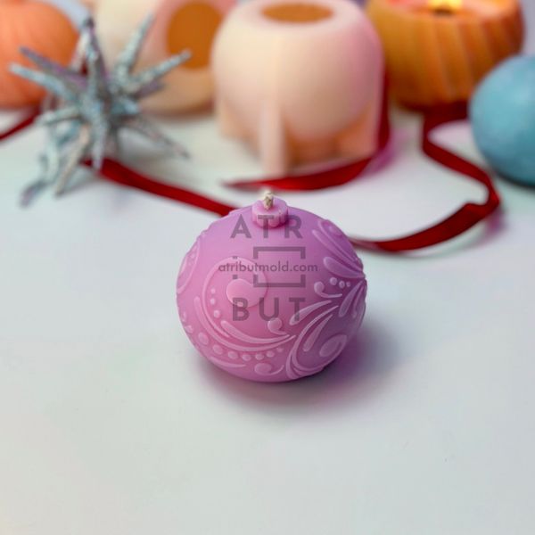 Silicone mold Christmas ball Patterns