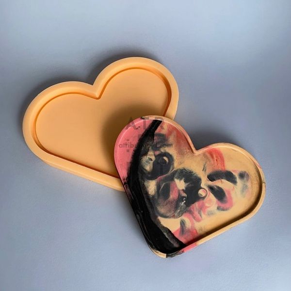 Silicone mold tray Heart